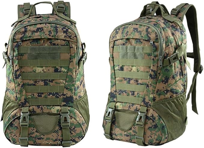 Military Tactical Backpack for Men Hiking Day Pack Molle Military Rucksack Waterproof EDC Bag (Jungle Digital)