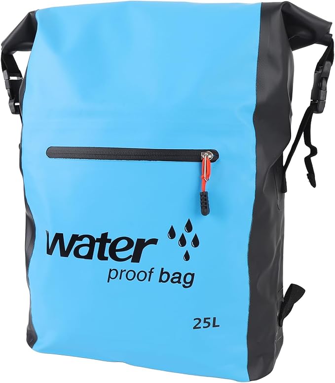 RiToEasysports Dry Bag25L Roll Top Backpack Sack Floating Drybag for Kayaking Rafting BoatingSwimming (Blue)