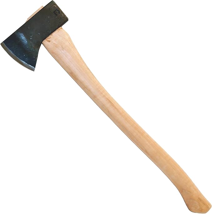 COUNCIL TOOL Hudson Bay Camp Axe - 2 lbs Hand Axe with 24 Curved Hickory Handle &amp Hardened Poll - SU20HB24C