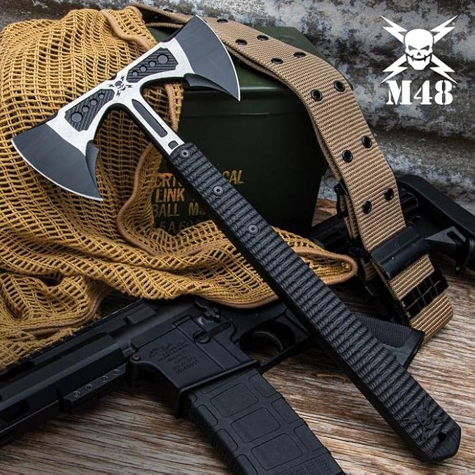 Liberator Double-Headed Infantry Tomahawk Axe and Sheath