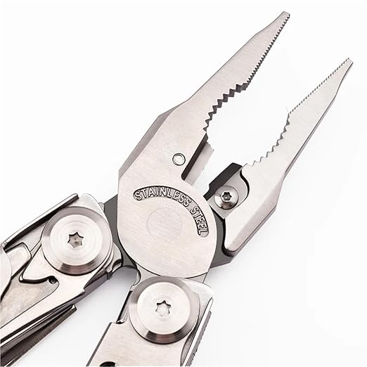 Multitool Set with Pliers Knife Scissors for DIY Repair Camping EDC Survival Gear(DL30-Grey)