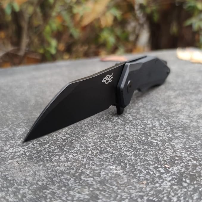 Firebird GANZO FH31 Folding Pocket Knife D2 Steel Wharncliffe Blade Ergonomic G10 Handle with Clip Hunting Fishing Flipper Camping Outdoor EDC Knife