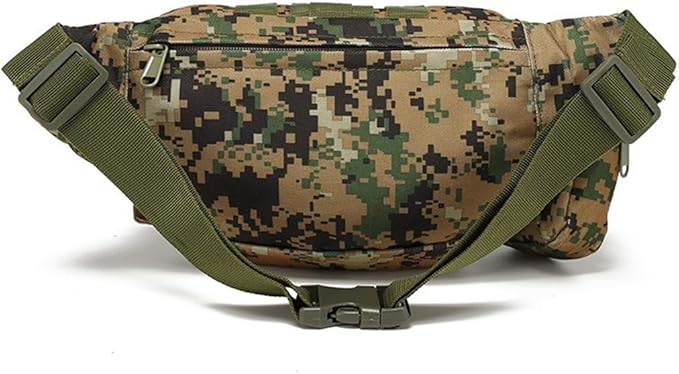 Tactical Waist Pack Military Fanny Pack for Men Outdoor Army Waist Bag Large Waist Pack for Daily Life Cycling Camping Hiking Hunting Fishing (Jungle Digital)