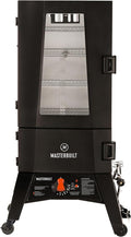 Masterbuilt® 40-inch ThermoTemp Propane Gas Vertical BBQ Smoker with Analog Temperature Control and 960 Cooking Square Inches in Black Model MB20051316