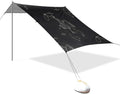 Cowboys Black Beach Tent Sun Shelter Set UPF50+ UV Protection 10.5 x 9.19 FT Camping Shade Canopy with Sandbags Sand Anchors Carrying Bag and Others