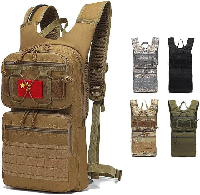 Outdoor Sports Hiking Bag Tactical Assault Combat Camouflage Tactical Molle Water Pack Hydration Pack