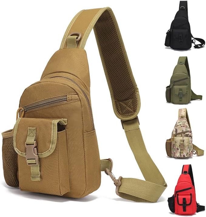Outdoor Sports Hiking Sling Bag Shoulder Pack Camouflage Tactical Molle Chest Bag