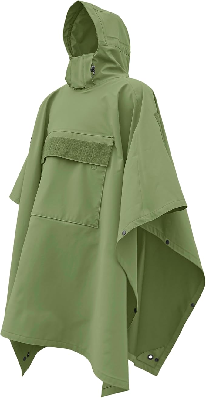 HAZARD 4 PonchoVilla Tactical Poncho Waterproof Breathable Military Rain Gear Softshell Heavy Duty &amp Packable