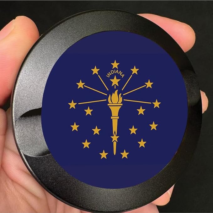 Brotherhood Metal Zyn Container - Metal Zyn Holder - Zyn Metal Can - Metal Container for Zyn Holder - Metal Zyn Can Golf Gifts for Him - Zyn Containers for Golf - Indiana State Flag