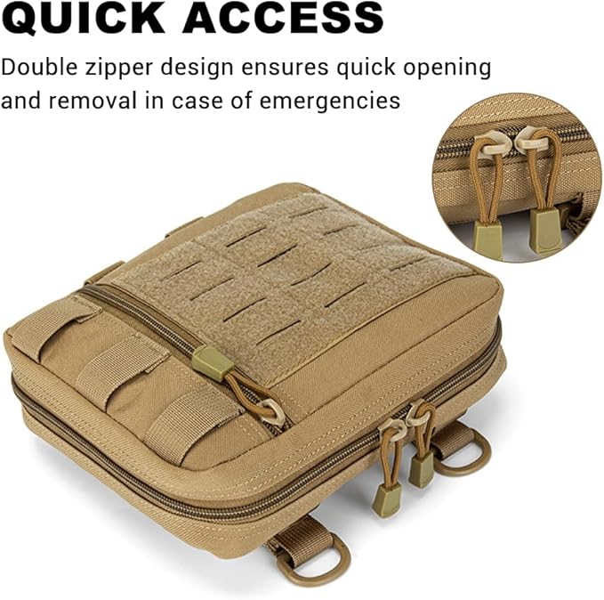 Tactical Admin Molle Pouch Molle Utility Tool Pouch Waist Bag for Outdoor Activities and Emergency Uses