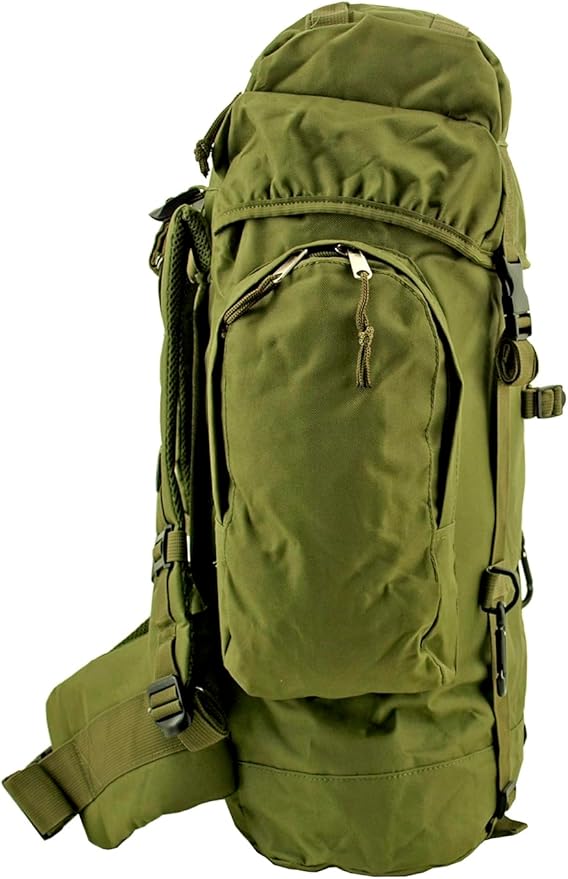 Generic Wilderness Essentials XL Tactical Backpack 66.8L Hunting Camping Hiking Military Assualt Bug Out Military Green Molle Adventure Daypack Large