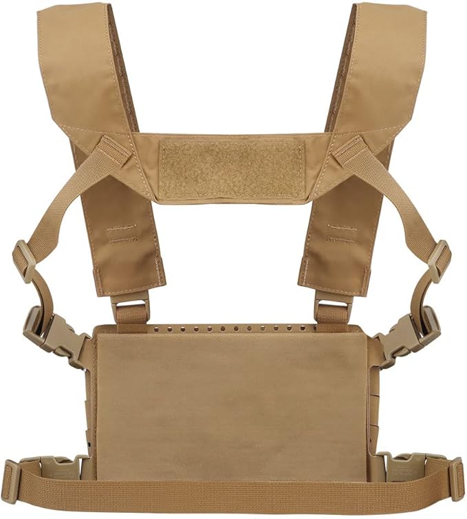 Tactical Pouches Chest Pack with Triple Magazine InsertMOLLE Chest Rig with Placard Hook Loop