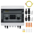 PV Solar Combiner Box25A 500V Junction Box IP65 Waterproof 2 String 2 in 2 Out PV Combiner Box for Solar Panel