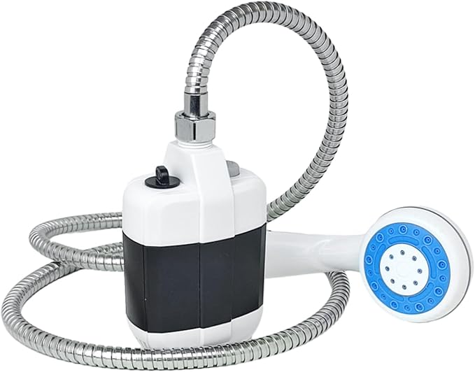 Camping Shower Camp Shower USB Rechargeable Outdoor Shower with Shower Head Electric Portable Shower for Hiking