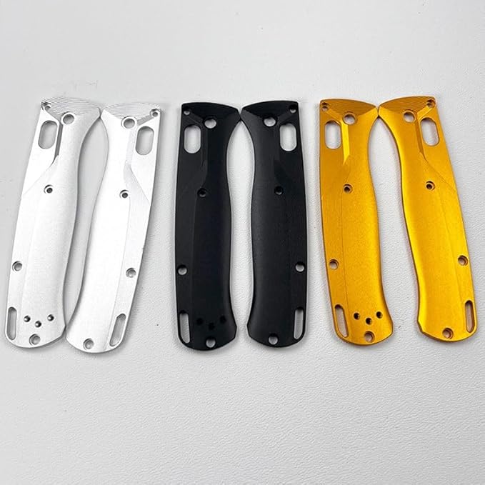 2-Piece Pair Custom CNC Anodized Aluminum Alloy Scales Handle Replacement Fits for Bugout 535