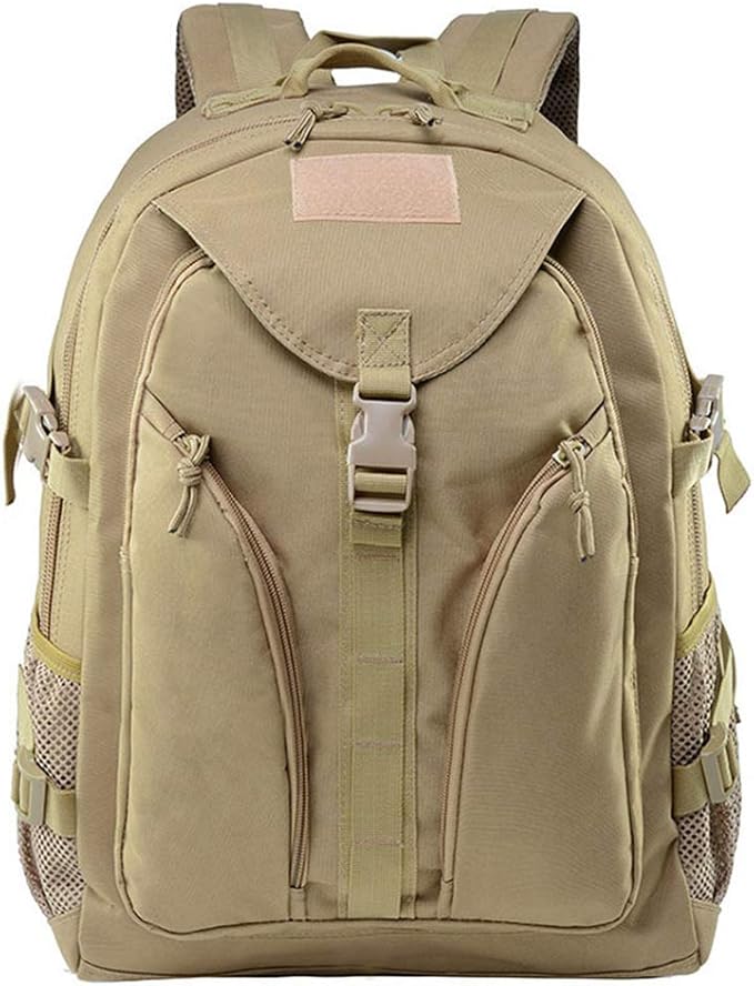 Outdoor Sports Pack Hiking Bag Tactical Rucksack Camo Knapsack Combat Camouflage Tactical 25L Backpack - Tan