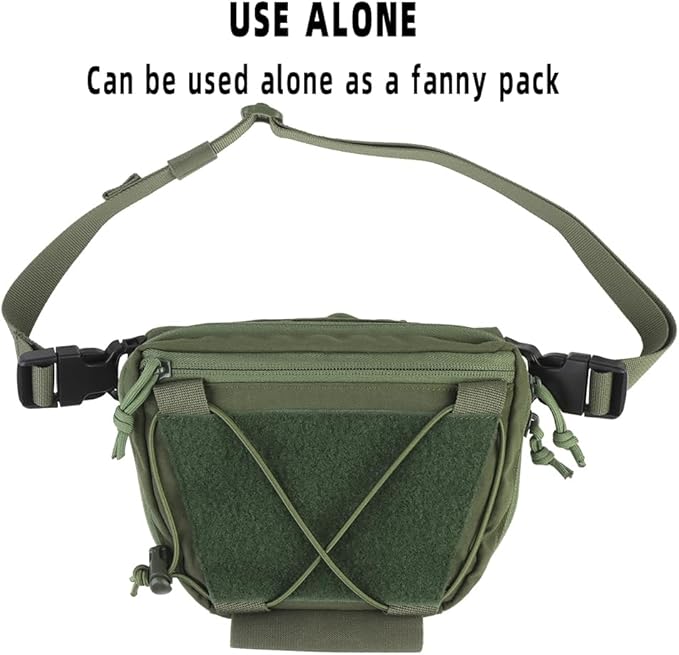 Tactical Vest Sub Abdominal Pouch Dump Drop Pouch Hunting Vest Fanny Pack Quick Release Airsoft Vest Expansion Gear