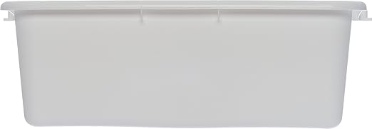 Carlisle FoodService Products N4401102 Comfort Curve™ Ergonomic Wash Basin Tote Box 7 Deep White (Pack of 12)
