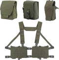 WoSporT Tactical Chest Pack with Walkie Talkie Carry Radio with 9MM/5.56 Mag Pouch with PRC152 radio