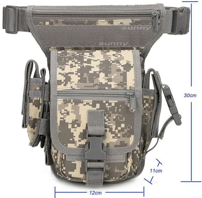 Outdoor Sports Hiking Versipack Camouflage Bag Tactical Leg Pack - ACU