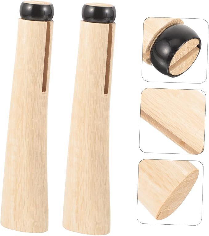 BESPORTBLE 2-Piece Wooden Handle Replacement for Hatchet and Axe Sturdy Oak Wood Grip for Wood Chopping and Outdoor Use