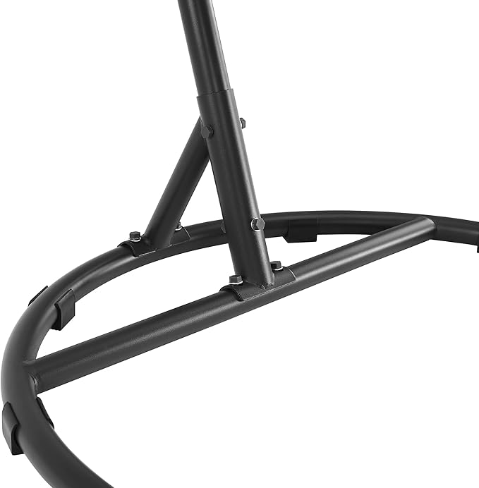 Ulax furniture Hammock Chair Stand Egg Chair Stand Hanging Chair Stand Heavy Duty Steel Hammock Stand Weather-Resistant Finish for Indoor or Outdoor Use