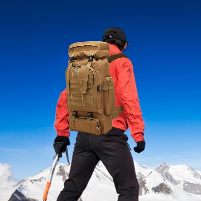 Assault Pack Rucksack – Heavy Duty Bag 600D Oxford Fabric Abrasion Tear Resistant Construction Spacious Organized Storage | Perfect for Outdoor Adventure Travel Mountaineering Field Survival