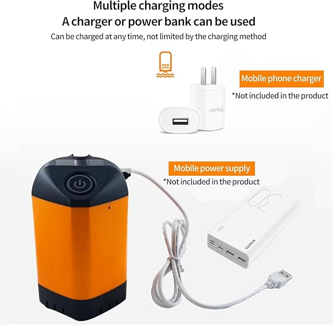 Portable Shower for Camping Outdoor Electric Shower Rechargeable Pump with Intelligent Digital Display Camping Shower Head Nozzle for Camping Hiking Traveling