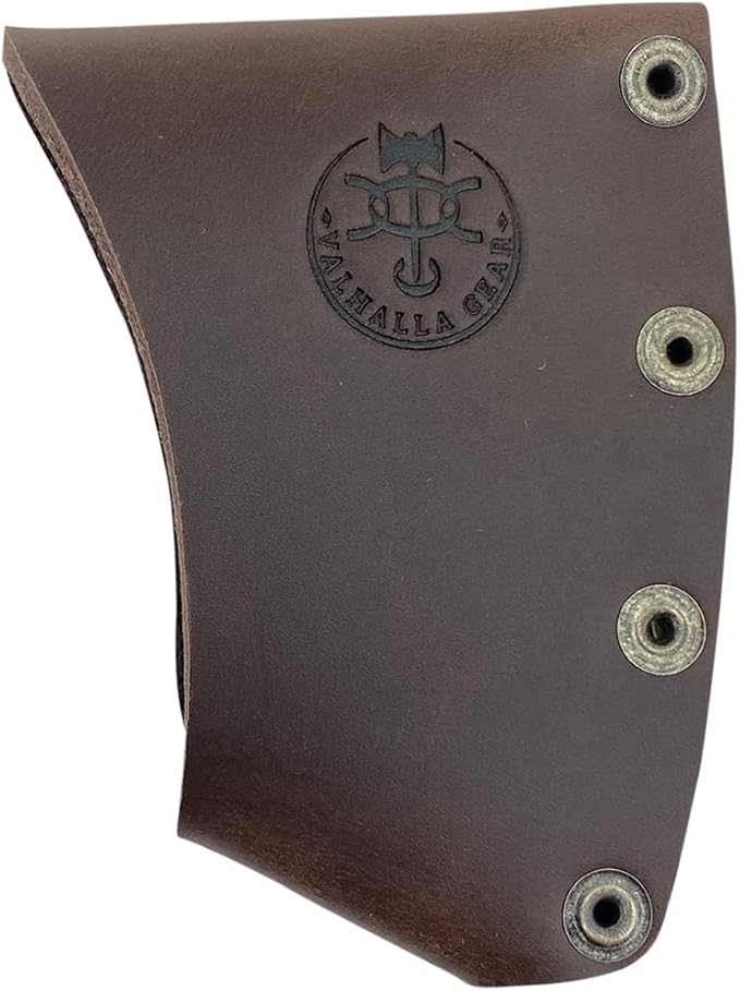 Hatchet Blade Cover Handmade from Full Grain Leather - Protector Case Cover Small Axe Blade Safety Sleeve Camping Accessory Lumberjack Outdoor Essentials