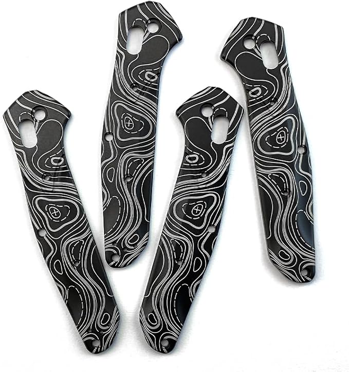 1 Pair Aluminum Alloy Scales Fits for Osborne 940 CNC Handle Patch Replacement