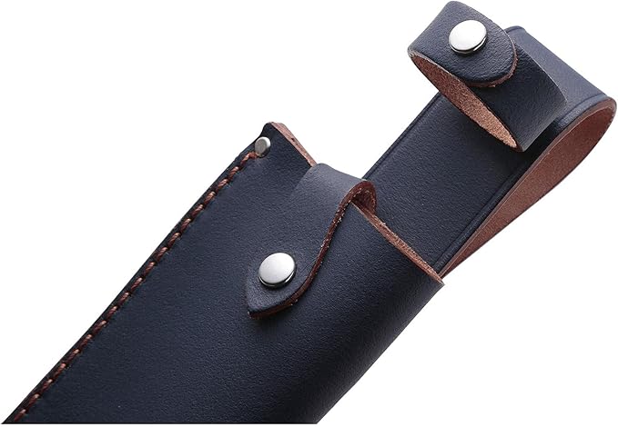 TEPPA 14028 Outdoor Camping Bonfire Hatchet Awa Dedicated Leather Case (Waist Sheath) Indigo Made in Japan