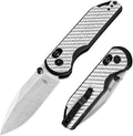 Kizer Assassin Folding Pocket Knife 2.99 Nitro-V Steel Blade G10 Carbon Fiber Handle Folding Knife Drop Point EDC Knives Perfect for Men Women Camping Hunting Survival V3549A3