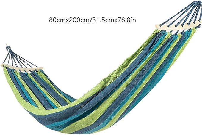 Portable Hammock Portable Hammocks Single Camping Hammock Canvas Swing Bed Thickened for Outdoor Beach Garden Backyard for Backpacking Beach (Color : B)