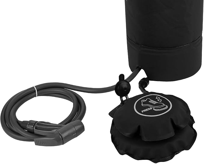 Solar Shower Bag 11L Portable Camping Shower Bag Special Nozzle Design Outdoor Shower with Shower Head Tube for Camping Hiking Traveling