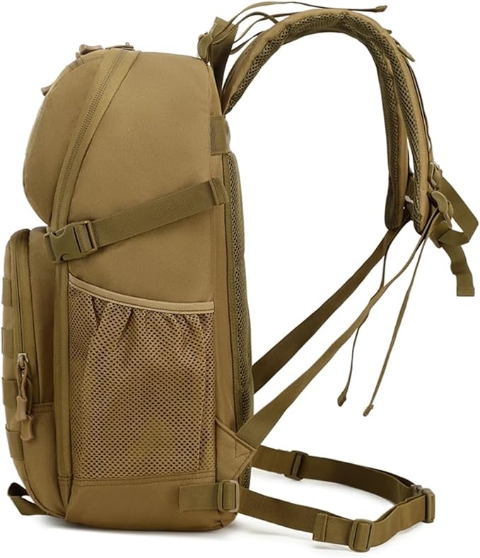Genérico Compatible For Outdoor Tactical Backpacks Large Capacity Waterproof Multi Functional Backpack Trekking Camping(Black B)