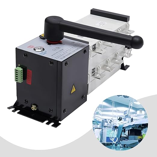 Automatic Transfer Switch 4-Poles AC 110V 220V Dual Power Generator Changeover Switch 4P/250A