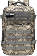 35L Military Tactical Backpacks Molle Army Assault Pack 3 Day Bug Out Bag Hiking Treeking Rucksack (ACU)