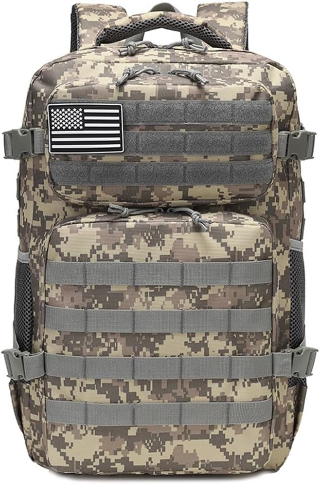 35L Military Tactical Backpacks Molle Army Assault Pack 3 Day Bug Out Bag Hiking Treeking Rucksack (ACU)