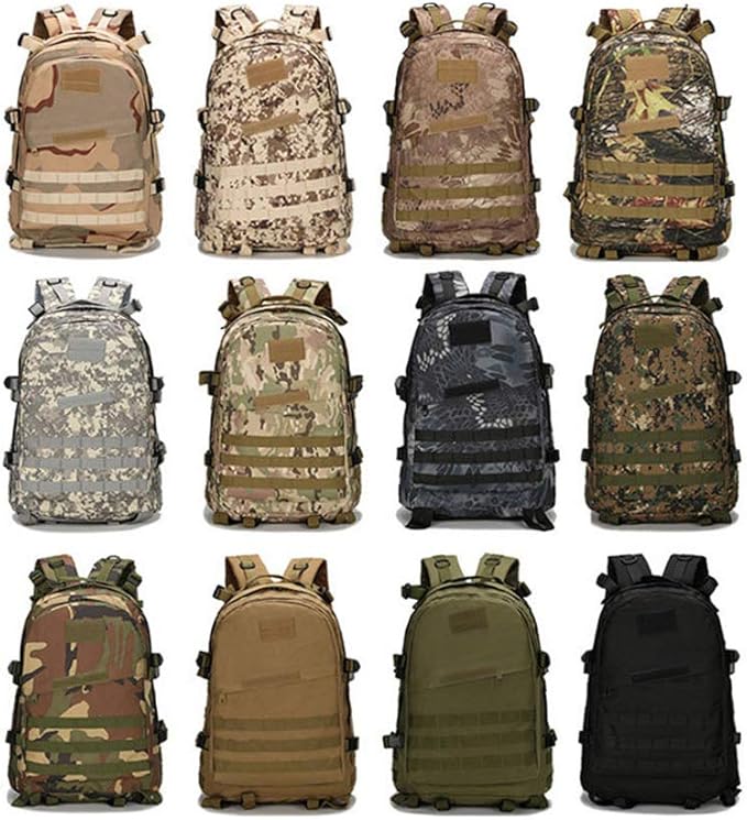 Outdoor Sports Pack Hiking Bag Tactical Rucksack Camo Knapsack Combat Camouflage Tactical 30L Molle 3D Backpack - DD