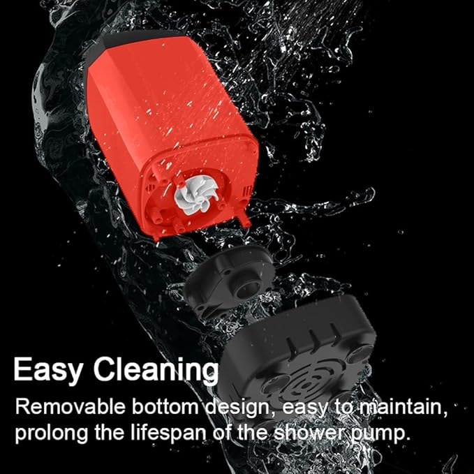 ACAGALA Portable Shower for Camping Electric Shower Pump IPX7 Waterproof with Digital Display for Camping Hiking Backpacking Travel Beach Pet Watering