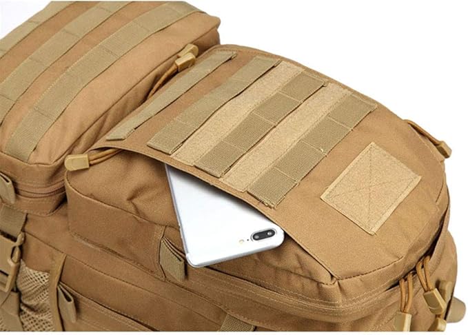 Outdoor Sports Pack Hiking Bag Tactical Rucksack Camo Knapsack Combat Camouflage Tactical Molle 40L Backpack - ACU