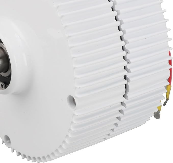 3 Phase AC Permanent Magnet Synchronous Alternator Generator High Efficiency Dual Axes 24V Output for Vertical Horizontal Wind Turbines Aluminum Alloy Carbon Steel 15x15x15cm (400w)