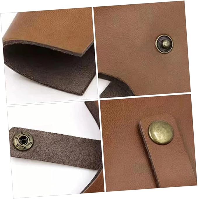 Mipcase 4pcs Leather Hatchet Blade Protector Splitting Axe Cover Portable Camping Axe Sleeve