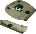 Solar Shower Bag for Camping Hiking Outdoor Activities Portable Water Storage with Shower Nozzle Easy to Use Displays Water Temperature Olive Green