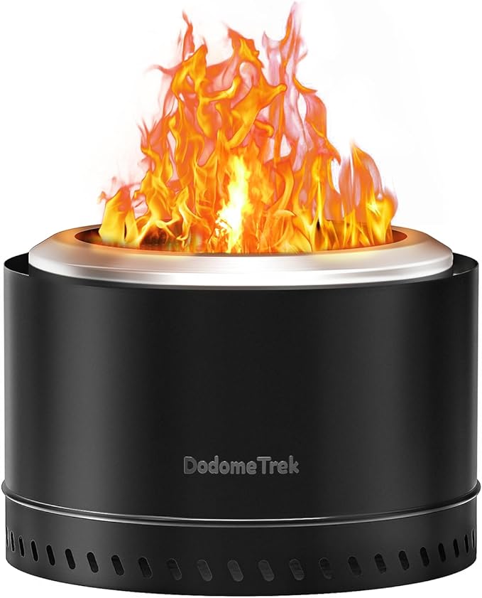Smokeless Fire Pit Portable Firepit Outdoor 20 Inch Inky