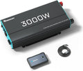 Renogy Inverter P2 3000W Pure Sine Wave Inverter 12V DC to 120V AC Converter for Home RV Truck Camping Trailer with Wired Remote Controller Support Li AGM SLD GEL FLD Batteries