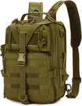 Genérico 20L Tactical Assault Bag Military Sling BackpackCompatible for Outdoor Hiking Campin(Khaki)