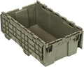 Quantum QDC2012-7 Distribution Bin Heavy Duty Attached Top Container 11-9/16W x 19-5/8L x 7-1/2H Overall Size Gray
