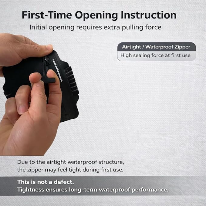 IPX8 Armband Waterproof Wallet Pouch Submersible Small Dry Bag for Keys Cards and Cash for Swimming Snorkeling and Outdoor Sports