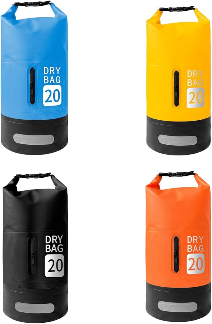 20L Dry Bag Water Bag Backpack Dry Packs Easy to Use Water Pack Sacks for Swimming Camping and Beach
